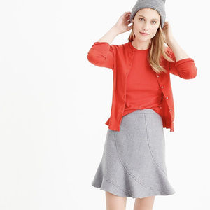 J. Crew cotton Jackie shell & cardigan in green